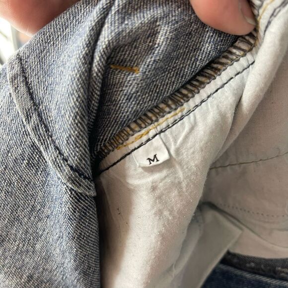 Initial J jeans paper bag waist high rise tapered leg medium 8 10 - Picture 12 of 12